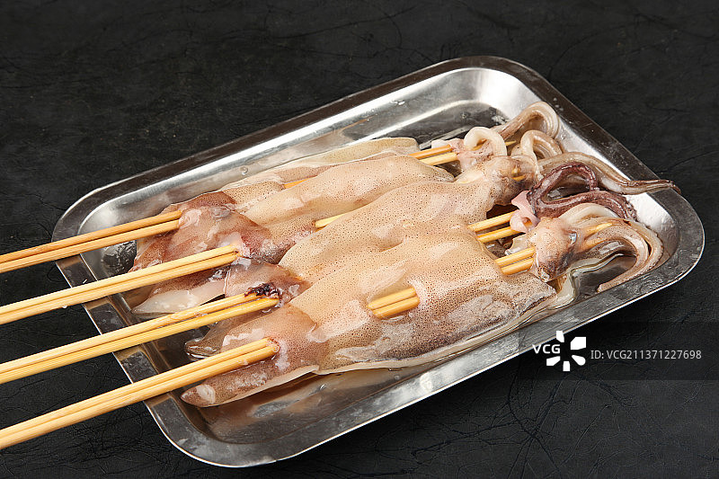 中餐美食-烤鱿鱼图片素材