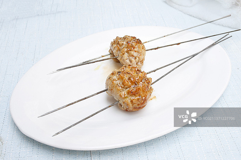 中餐美食-烤羊宝图片素材