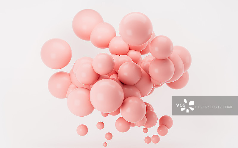 柔软有弹性的球体3D渲染图片素材