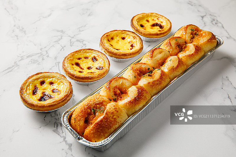 芝士面包、蛋挞图片素材