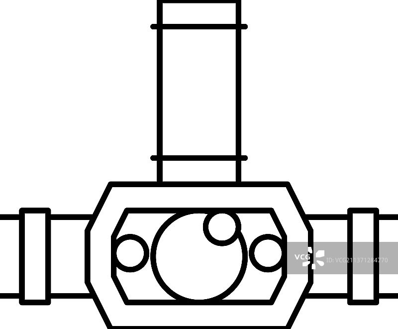 头灯照明工具线性图标图片素材