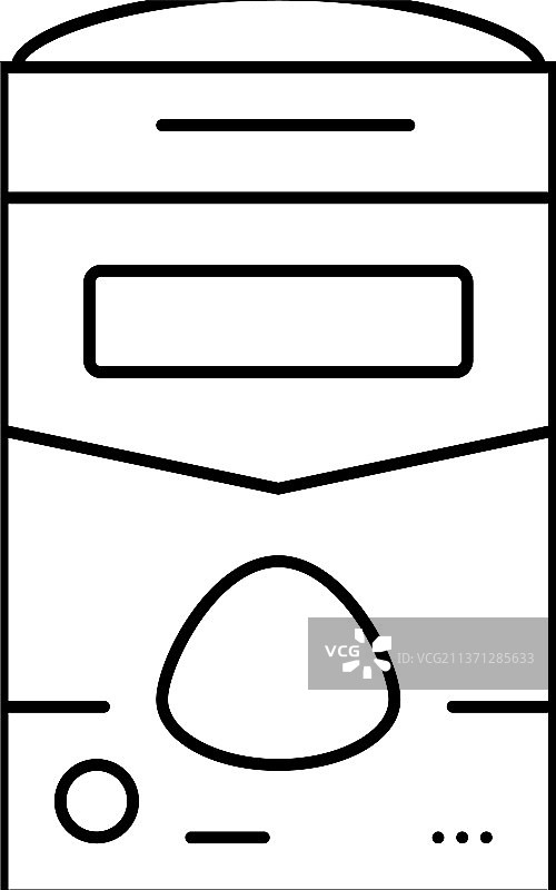 大袋粉末线条图标图片素材