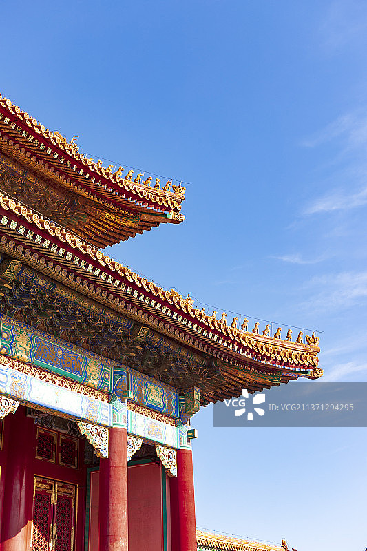 故宫屋檐神兽图片素材