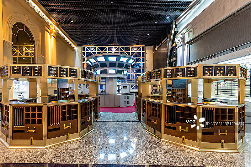 沈阳金融博物馆的上交所交易大厅图片素材