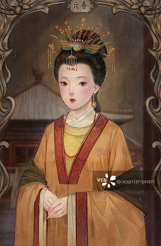 红楼梦金陵十二钗人物古风插画图片素材