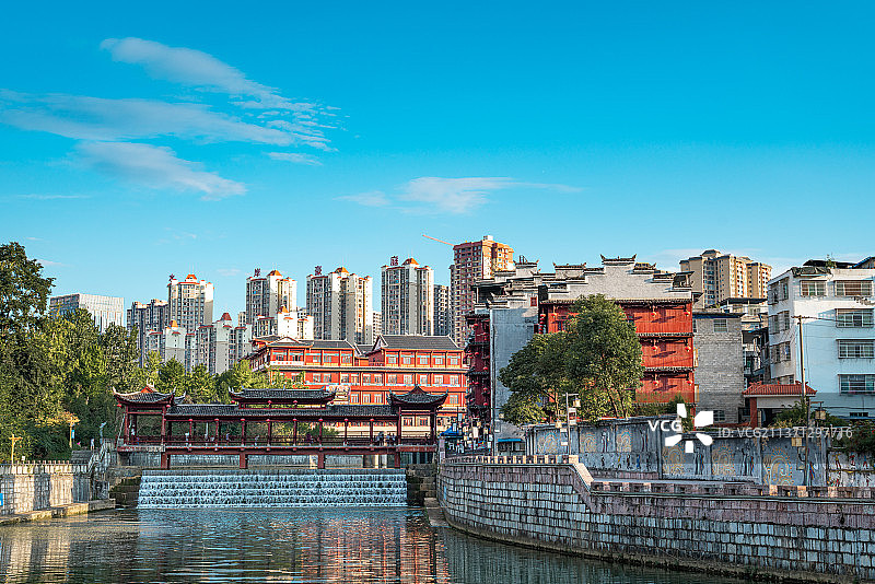 贵州铜仁德江城市风光图片素材