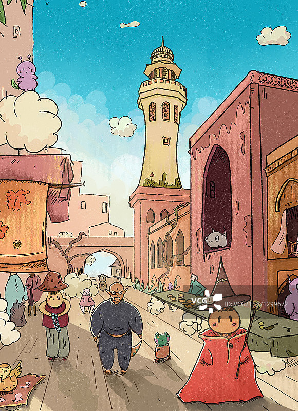 怪物小镇图片素材