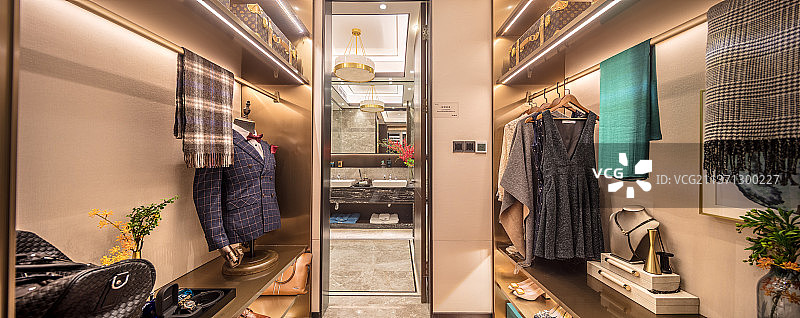 样板间衣帽间图片素材