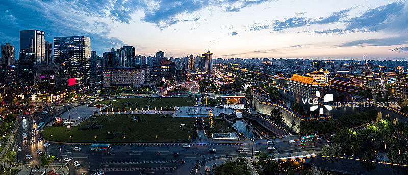 西安永宁门城墙图片素材