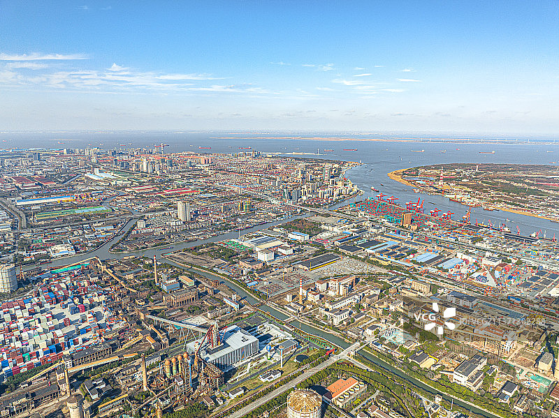 蕴藻浜码头 宝钢不锈钢 吴淞工业区图片素材