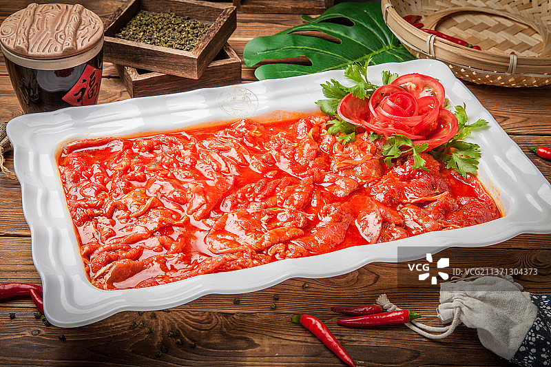 重庆豆花牛肉火锅图片素材