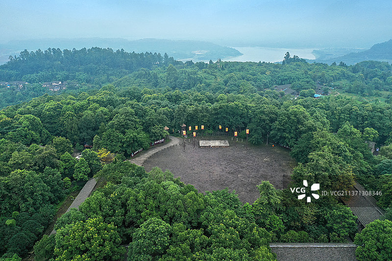 钓鱼城古校场+重庆市合川区钓鱼城景区图片素材