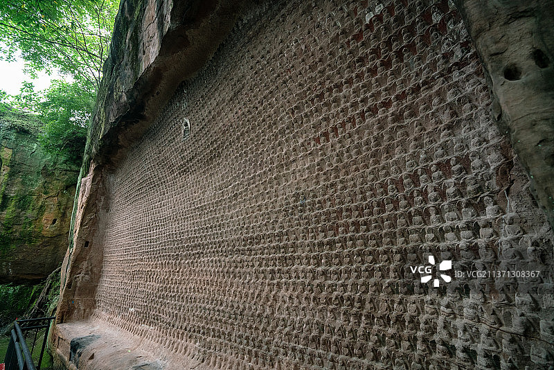 万佛壁+重庆市合川区钓鱼城景区图片素材