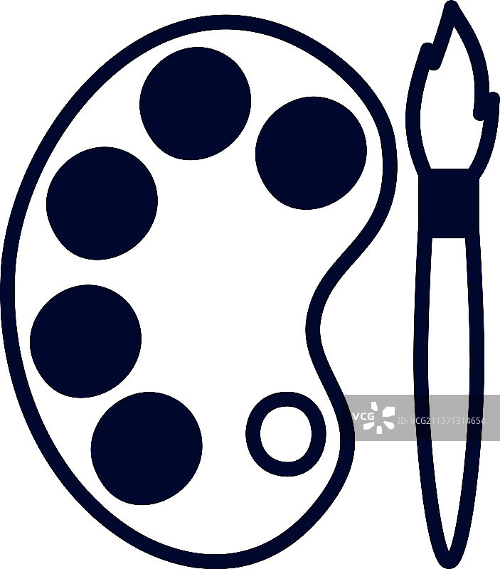 调色板图标图片素材