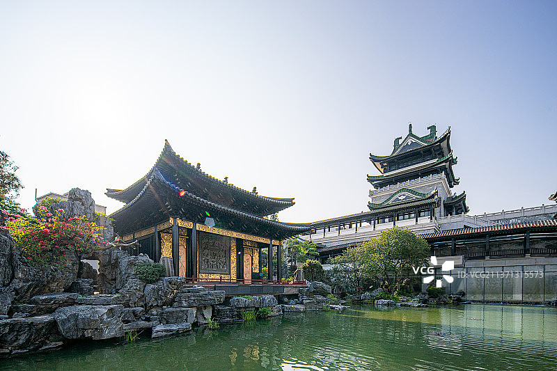 中国广州粤剧艺术博物馆古建筑图片素材