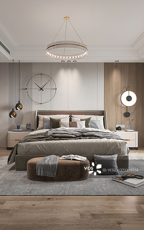 现代简约风格卧室图片素材