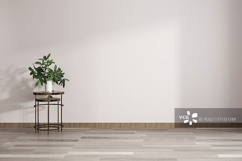 现代简约风格客厅白色背景墙电视柜图片素材