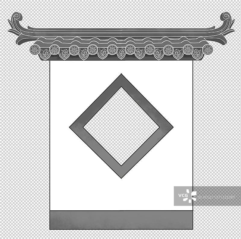 中国建筑乌瓦小白墙图片素材