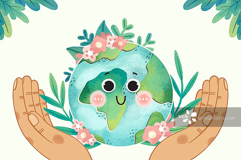 四月二十二地球日-地球母亲图片素材