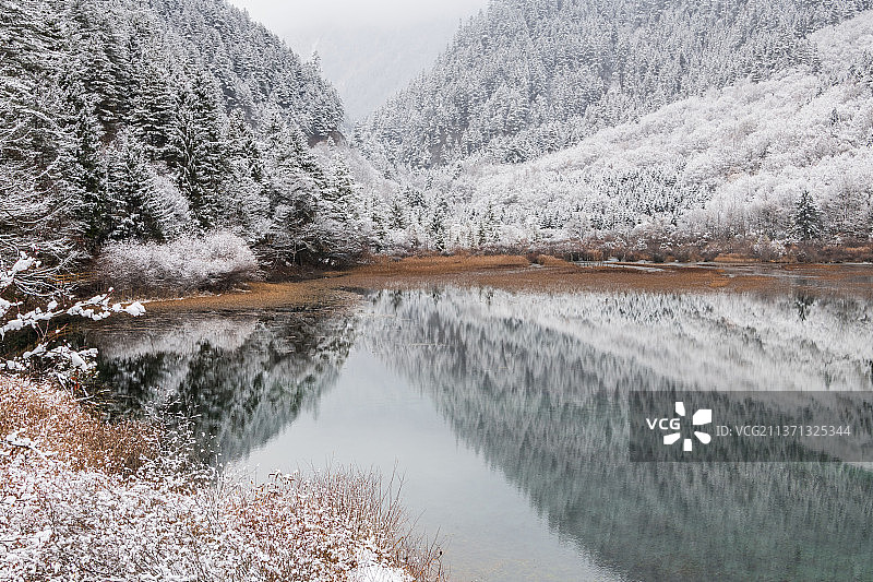 冬季九寨沟图片素材