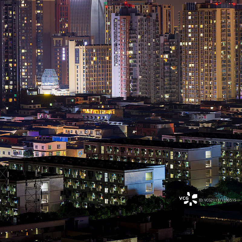 西南石油大学夜景图片素材