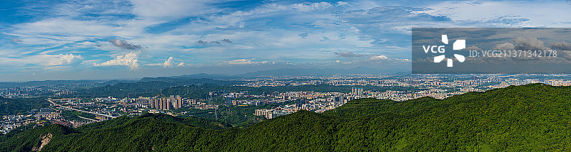 深圳全景城市风光图片素材