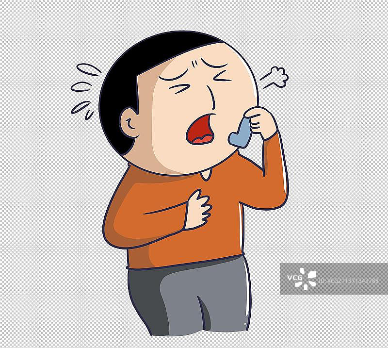 元素：哮喘病图片素材