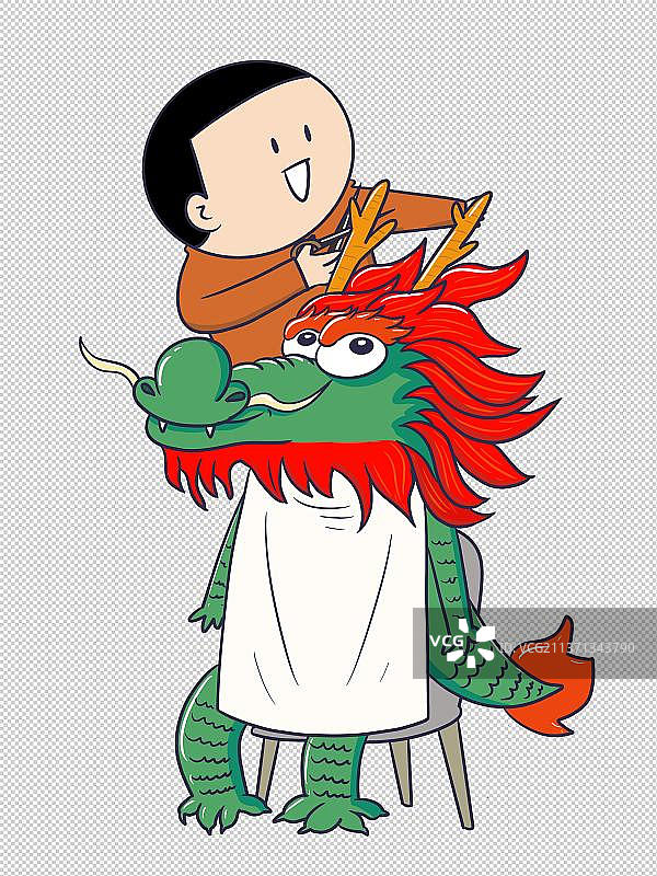 元素：二月二，龙抬头图片素材