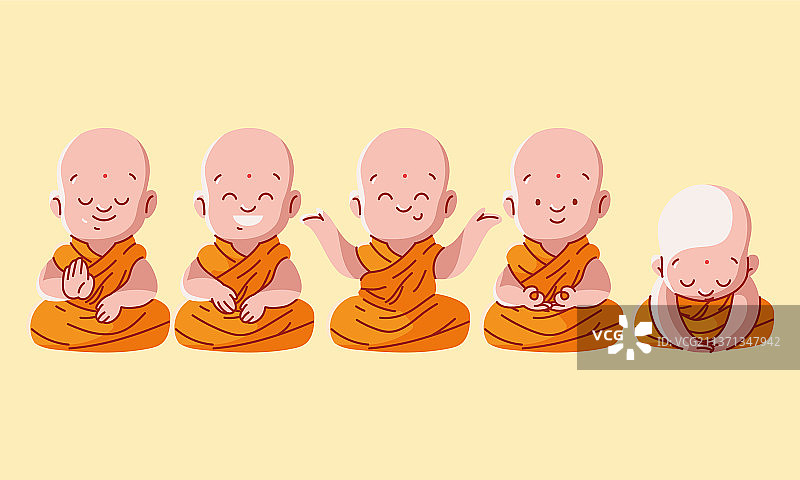 佛教僧侣图片素材