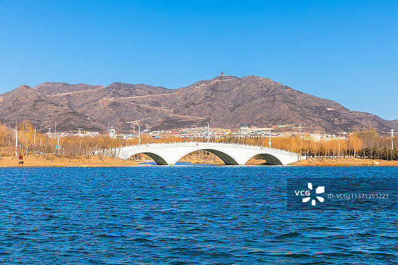 龙泉湖湿地公园初春风光图片素材