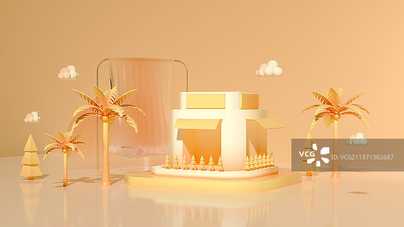 C4D创意展台图片素材