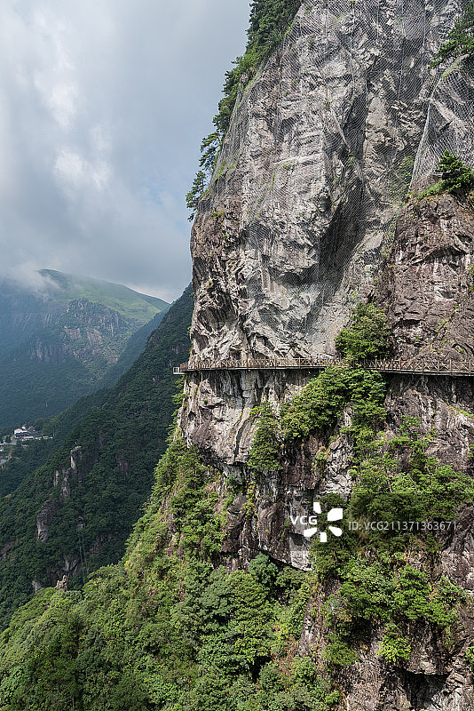 萍乡市武功山壮阔山崖照片图片素材