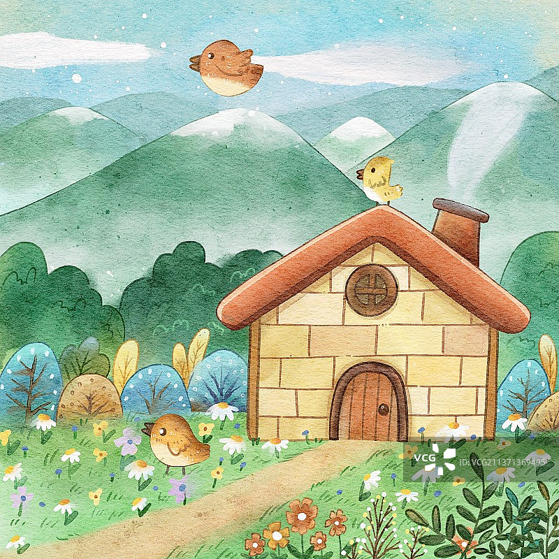 乡村的春天图片素材