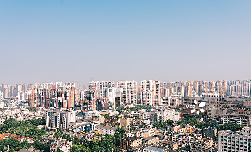 山东省济南市市中区老商埠景区天桥区城市建筑航拍视角图片素材