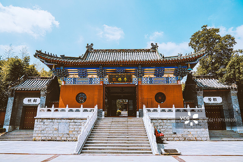 艾山铁佛寺+江苏省徐州市邳州市铁富镇艾山风景名胜区图片素材