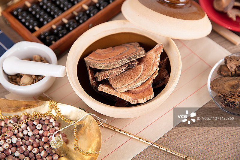 中国中医相关的药材和物品图片素材