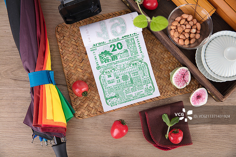 中国传统的24节气之谷雨图片素材