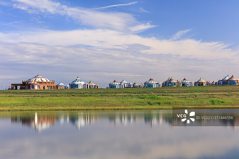 格根塔拉草原旅游区，格根塔拉草原。图片素材