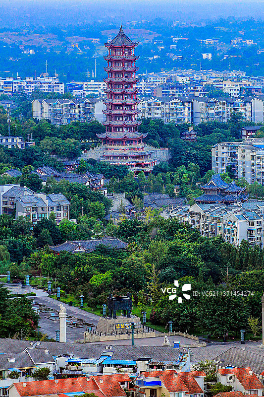 四川省内江市隆昌市北关石牌坊景区天运楼图片素材