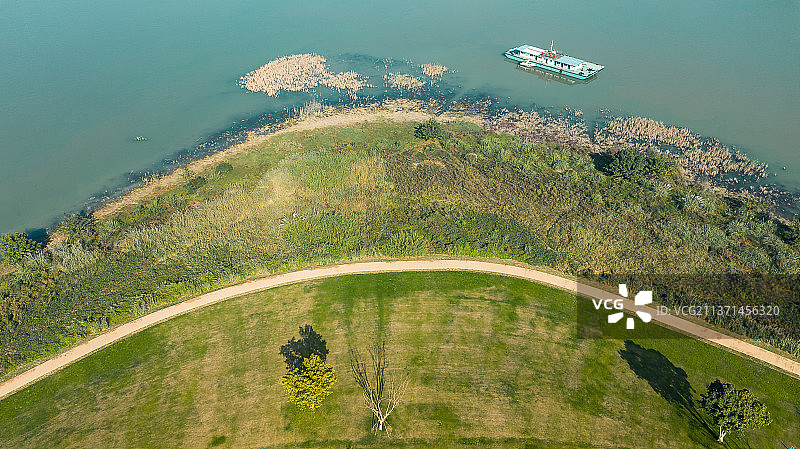 航拍广阳岛东岛头图片素材