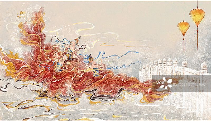 敦煌夜倾城图片素材