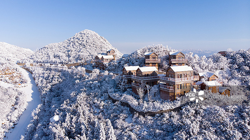 《冰雪风光》贵州六盘水梅花山图片素材