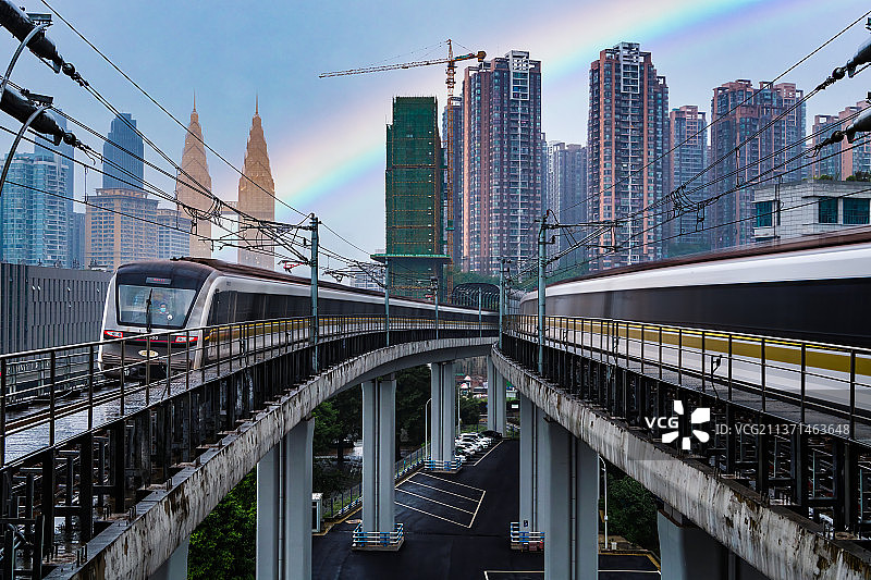 重庆海棠溪地铁一角图片素材