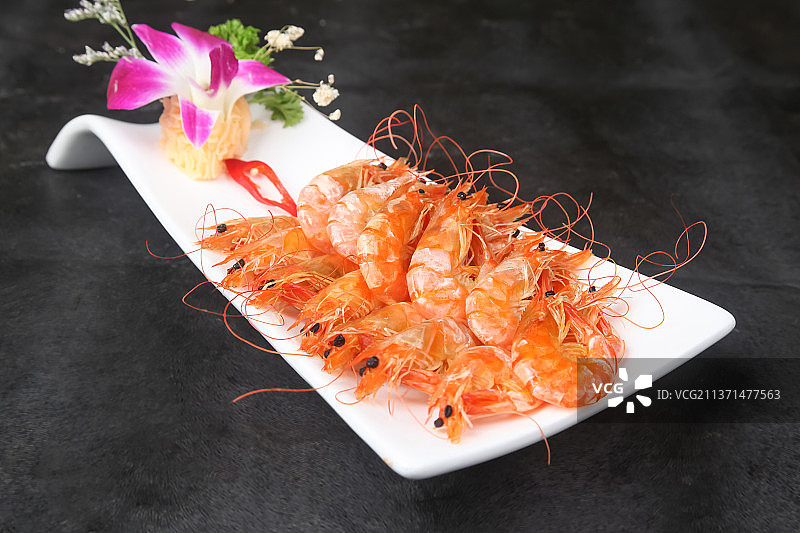 中餐美食-烤虾图片素材