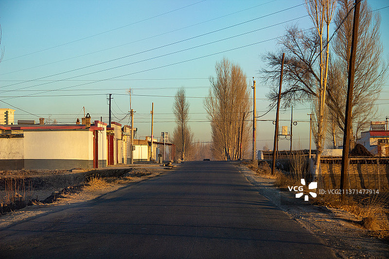 西北乡村乡间图片素材