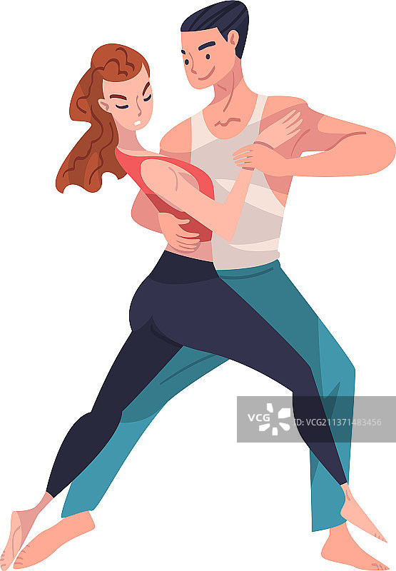 舞蹈情侣表演舞蹈编排图片素材