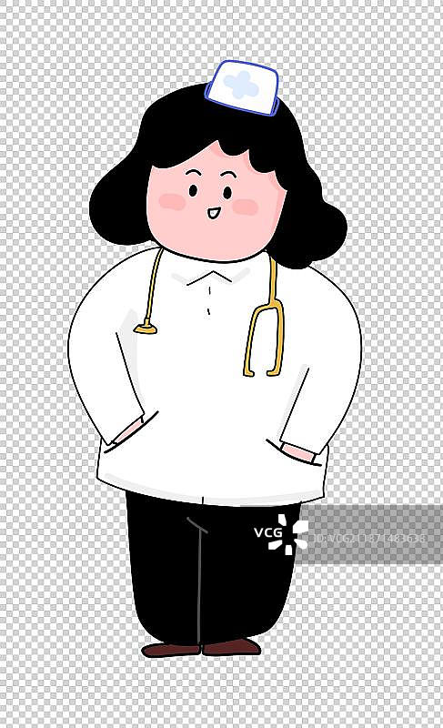 卡通漫画可爱手绘插画设计元素医疗保险人物图片素材