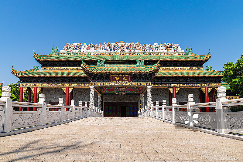 番禺宝墨园紫苑仿古建筑图片素材