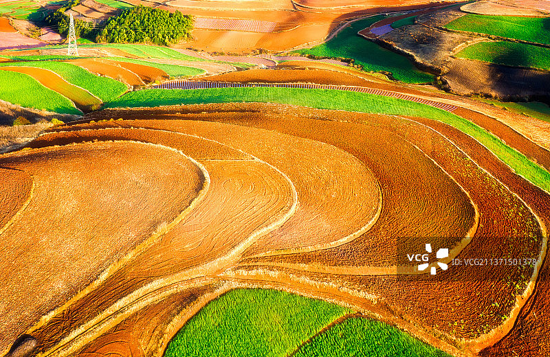 云南东川·乐谱凹图片素材