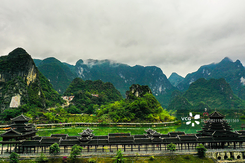 百色浩坤湖图片素材